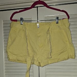 Yellow Women's Shorts